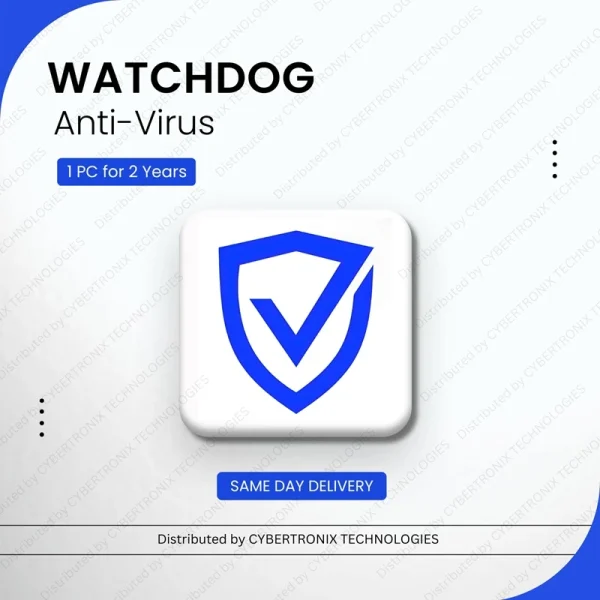 Watchdog Anti-Virus | 1 PC for 2 Years | Digital License | SAME DAY DELIVERY