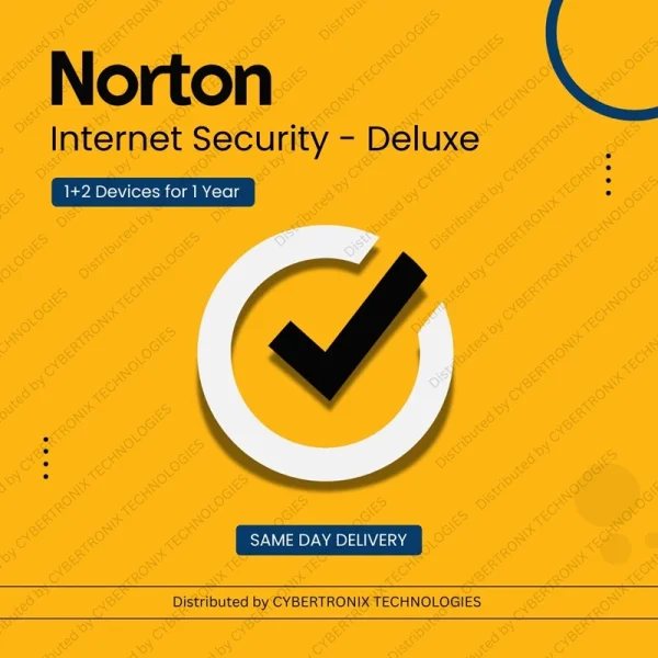 Norton Internet Security – Deluxe | 1+2 Devices for 1 Year | PC / Mac® / Phones / Tablets | Digital License | SAME DAY DELIVERY