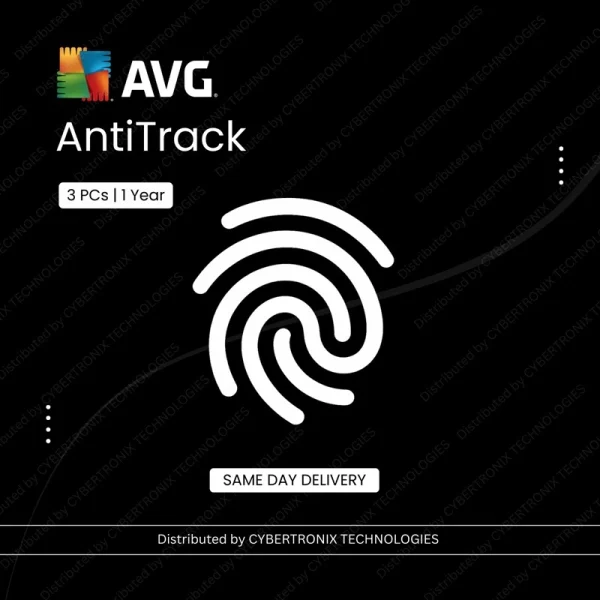 AVG AntiTrack | 3 PCs for 1 Year | Digital License | Same Day Delivery