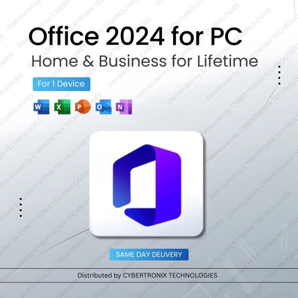 Microsoft Office 2024 for PC | Home & Business | Lifetime Subscription for 1 Device | Digital License | Same Day Delivery