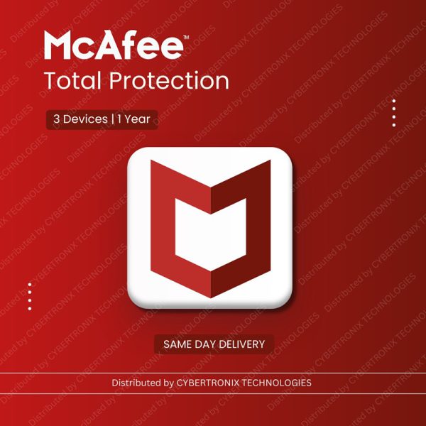حماية McAfee الشاملة | 3 أجهزة لمدة عام واحد | ترخيص رقمي | توصيل في نفس اليوم
