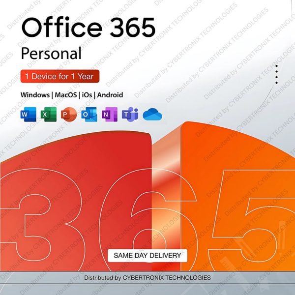 مايكروسوفت أوفيس 365 الشخصي | اشتراك لمدة عام لجهاز واحد | ويندوز | ترخيص رقمي | توصيل في نفس اليوم