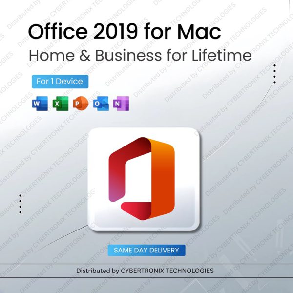 Microsoft Office 2019 for Mac | Home & Business | Lifetime Subscription for 1 Device | Digital License | Same Day Delivery