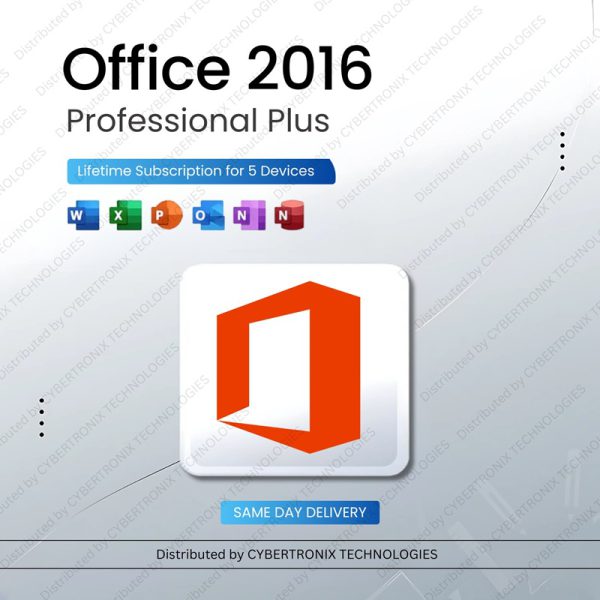 مايكروسوفت أوفيس 2016 بروفيشنال بلس | اشتراك مدى الحياة لخمسة أجهزة | ويندوز | ترخيص رقمي | توصيل في نفس اليوم