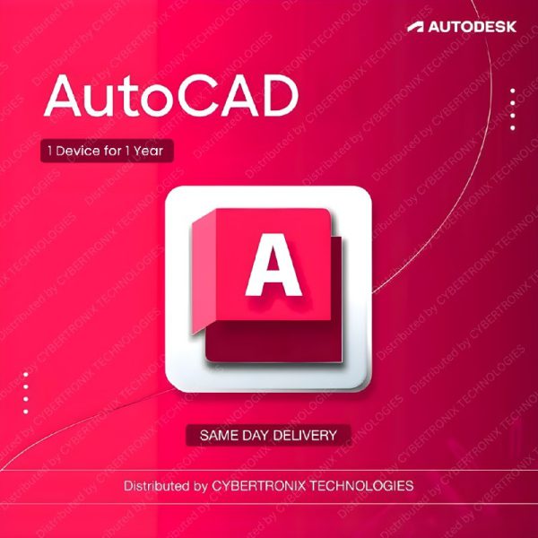 Autodesk AutoCAD  | 1 Device for 1 Year | Digital License | SAME DAY DELIVERY