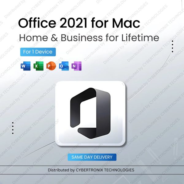 Microsoft Office 2021 for Mac | Home & Business | Lifetime Subscription for 1 Device | Digital License | Same Day Delivery