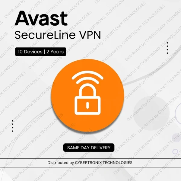 Avast SecureLine VPN | 10 Devices for 2 Years | Digital License | Same Day Delivery