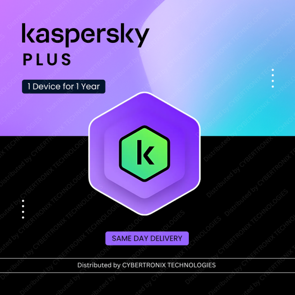Kaspersky Plus | 1 Device 1 Year | Digital License | Same Day Delivery