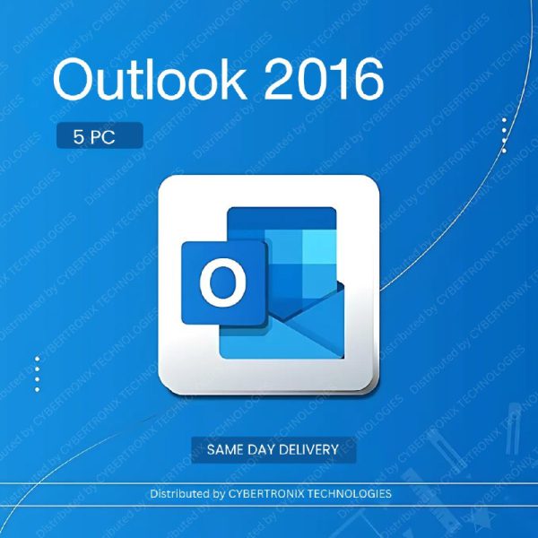 مايكروسوفت أوتلوك 2016 | 5 أجهزة كمبيوتر مدى الحياة | ويندوز | ترخيص رقمي | توصيل في نفس اليوم