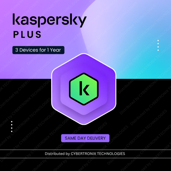 Kaspersky Plus | 3 Devices 1 Year | Digital License | Same Day Delivery