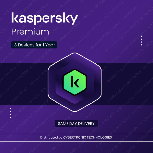 Kaspersky Premium | 3 Devices 1 Year | Digital License | Same Day Delivery