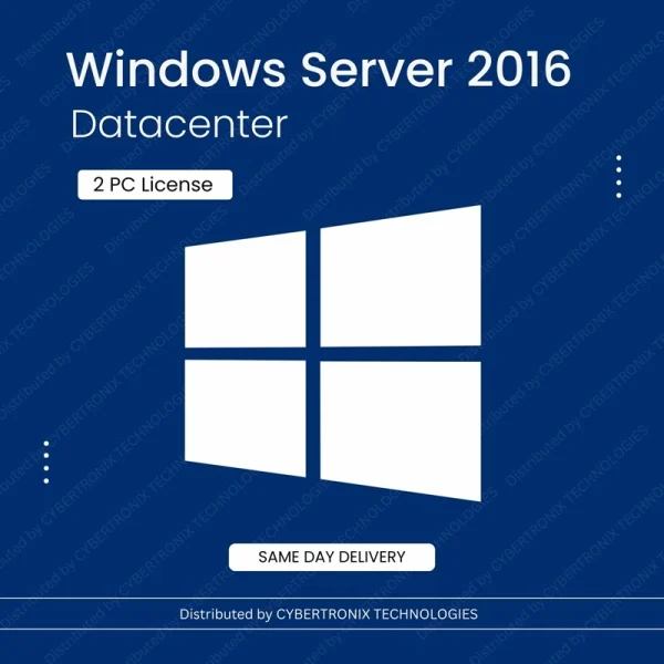 مايكروسوفت ويندوز سيرفر 2016 داتا سنتر | ترخيص لجهازين | ترخيص رقمي | توصيل في نفس اليوم