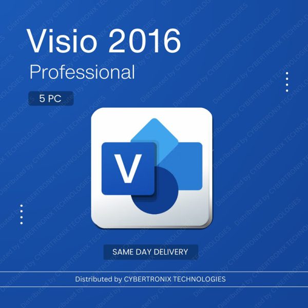 مايكروسوفت فيزيو 2016 بروفيشنال | 5 أجهزة كمبيوتر مدى الحياة | ويندوز | ترخيص رقمي | توصيل في نفس اليوم