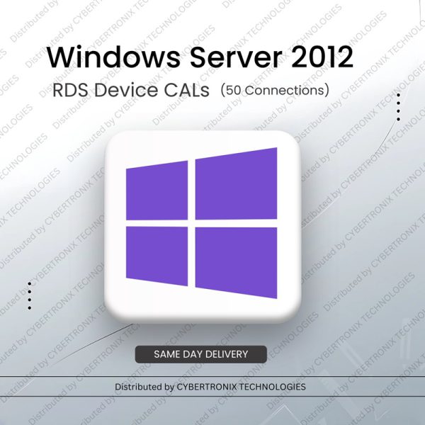 Microsoft Windows Server 2012 RDS Device CALs (50 Connections) | Digital License | SAME DAY DELIVERY