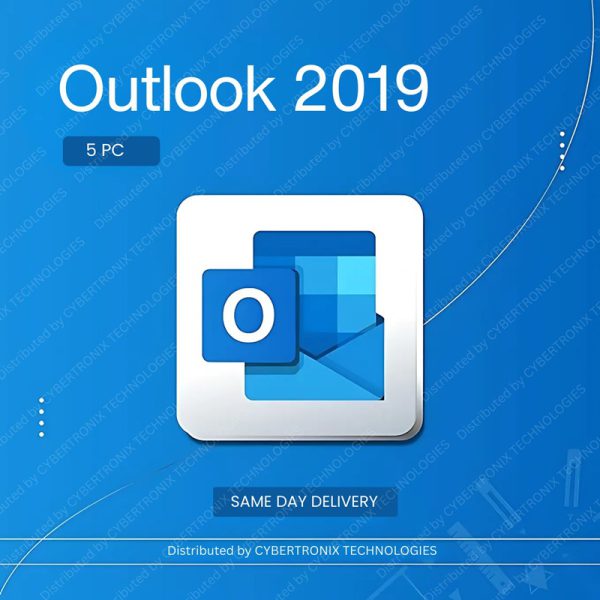 مايكروسوفت أوتلوك 2019 | 5 أجهزة كمبيوتر مدى الحياة | ويندوز | ترخيص رقمي | توصيل في نفس اليوم
