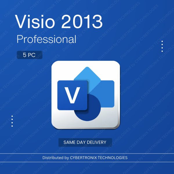 Microsoft Visio 2013 Professional | 5 ПК с пожизненной лицензией | Windows | Цифровая лицензия | Доставка в тот же день