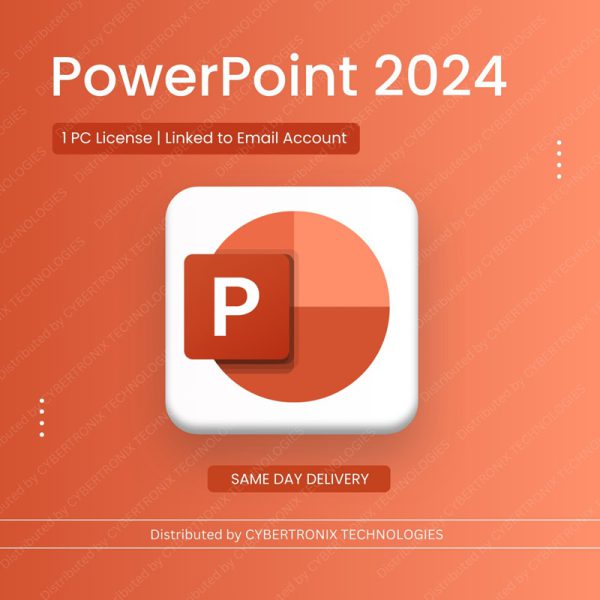مايكروسوفت باوربوينت 2024 | جهاز كمبيوتر واحد مرتبط بحساب بريد إلكتروني | ويندوز | ترخيص رقمي | توصيل في نفس اليوم