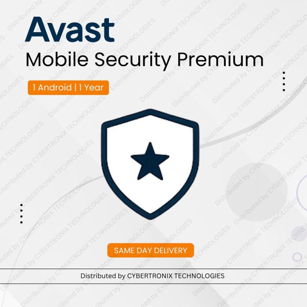 Avast Mobile Security Premium | 1 Android Device for 1 Year | Digital License | Same Day Delivery