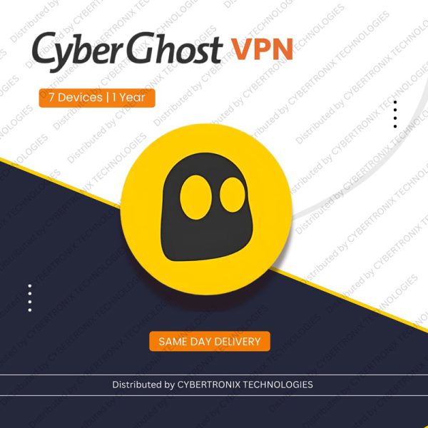 سايبر غوست VPN | 7 أجهزة لمدة عام | ترخيص رقمي | توصيل في نفس اليوم