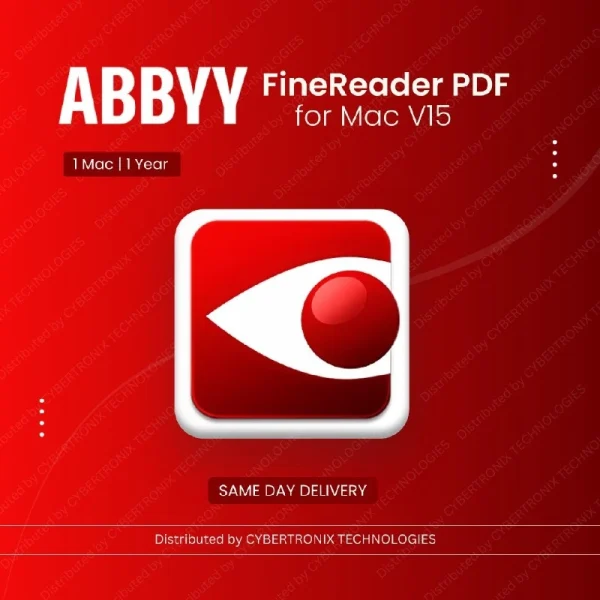 ABBYY FineReader PDF V15 | 1 Mac for 1 Year | Digital License | SAME DAY DELIVERY