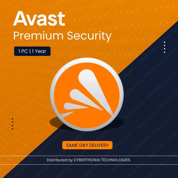 Avast Premium Security | 1 PC for 1 Year | Digital License | Same Day Delivery