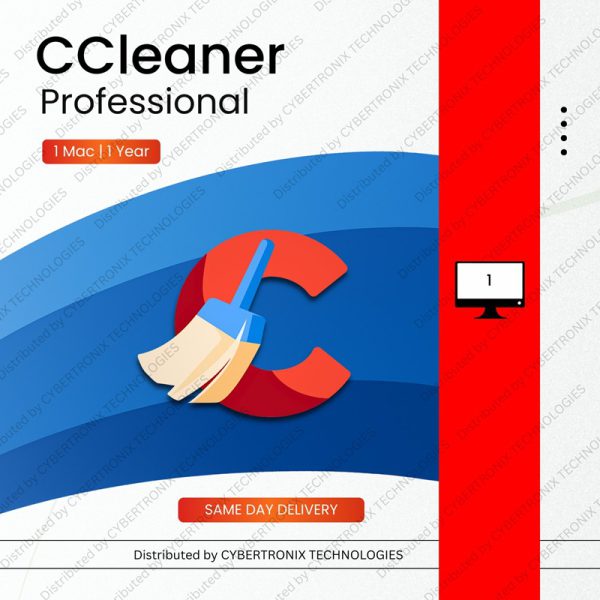 CCleaner Professional | جهاز ماك واحد لمدة عام | ترخيص رقمي | توصيل في نفس اليوم