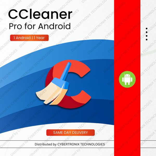 CCleaner Pro | جهاز أندرويد واحد لمدة عام | ترخيص رقمي | توصيل في نفس اليوم