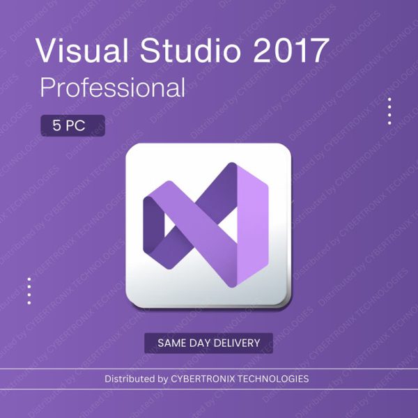 Visual Studio 2017 Professional 5PC | Digital License | Same-Day Delivery