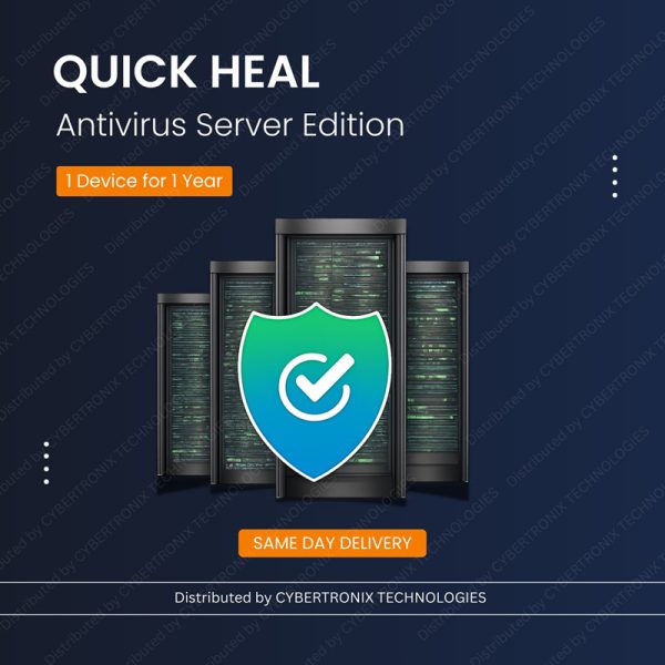 Quick Heal Server for 1 Device 1 Year | Windows Server | Digital Subscription | SAME DAY DELIVERY