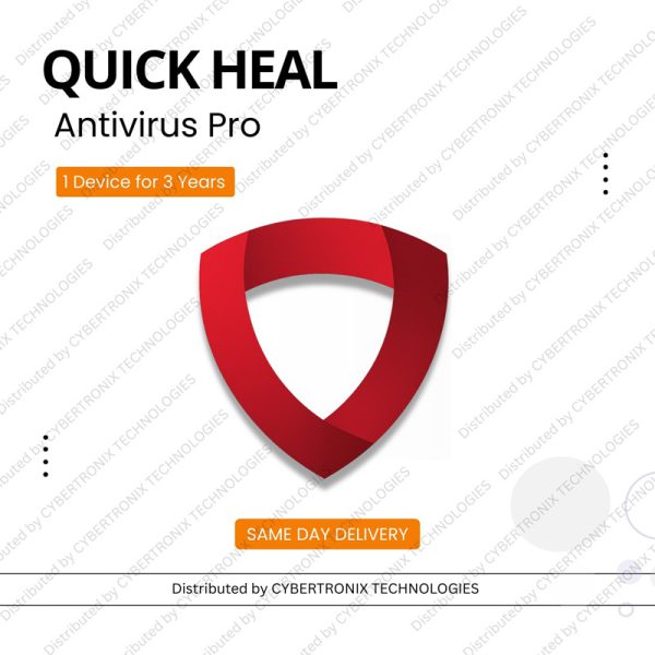 برنامج Quick Heal Antivirus Pro لجهاز واحد لمدة 3 سنوات | ويندوز | اشتراك رقمي | توصيل في نفس اليوم