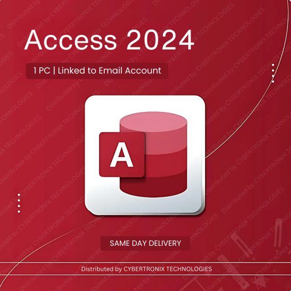 Microsoft Access 2024 | 1 ПК, привязанный к учетной записи электронной почты | Windows | Цифровая лицензия | Доставка в тот же день