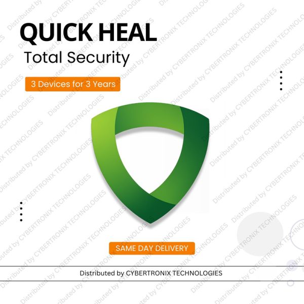 Quick Heal Total Security for 3 Device 3 Years | Windows | Digital Subscription | SAME DAY DELIVERY