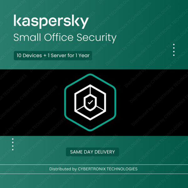 Kaspersky Small Office Security | 10 Devices + 1 Server 1 Year | Digital License | Same Day Delivery