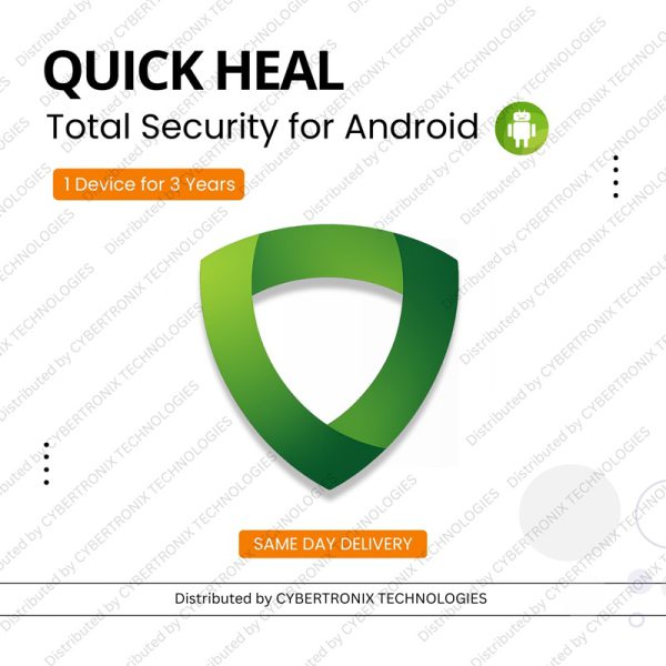 Quick Heal Total Security for 1 Device 3 Years | Android | Digital Subscription | SAME DAY DELIVERY