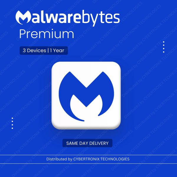 Malwarebytes Premium | 3 устройства на 1 год | Цифровая лицензия | Доставка в тот же день