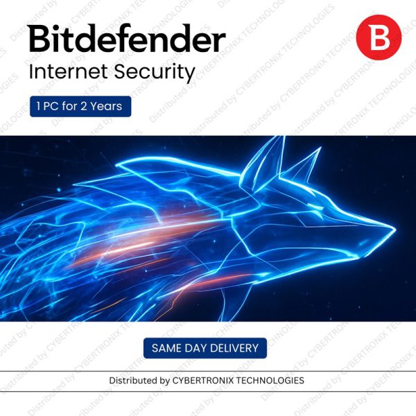 Bitdefender Internet Security | 1 PC for 2 Years | Digital License | Same Day Delivery