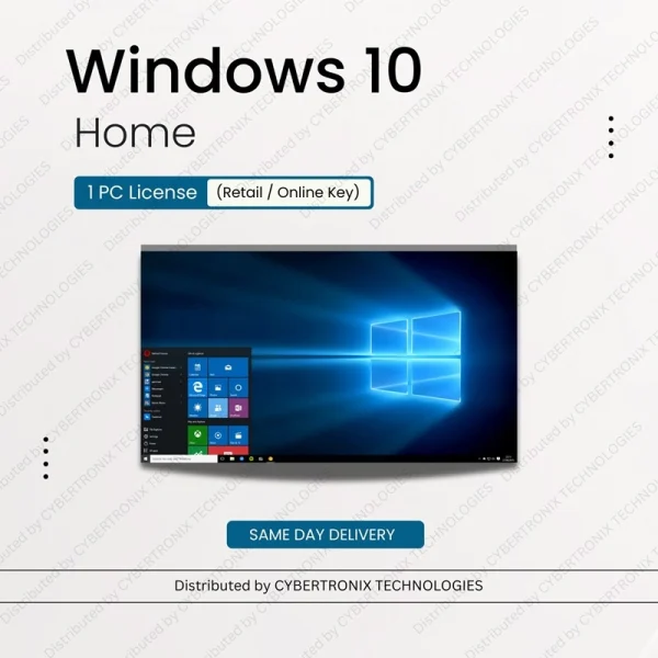 Microsoft Windows 10 Home | 1 PC License (Retail / Online Key) | Digital License | SAME DAY DELIVERY
