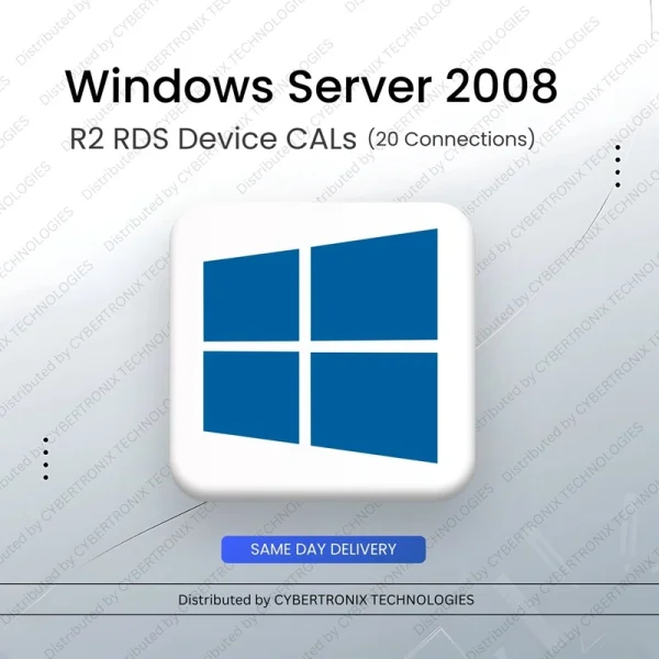 Лицензии Microsoft Windows Server 2008 R2 RDS для устройств (20 подключений) | Цифровая лицензия | Доставка в тот же день
