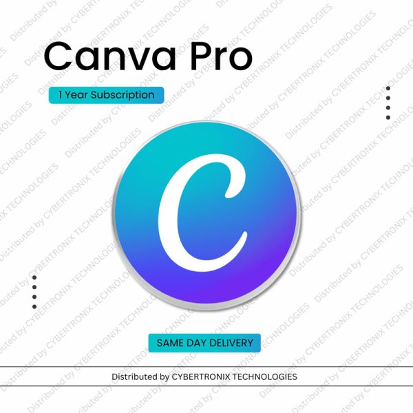 Canva Pro Subscription | 1 Device for 1 Year | Digital License | Same Day Delivery