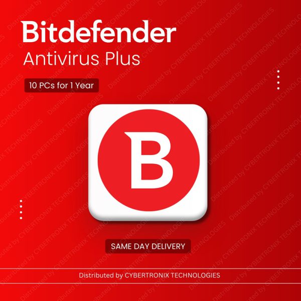 برنامج Bitdefender Antivirus Plus | 10 أجهزة كمبيوتر لمدة عام | ترخيص رقمي | توصيل في نفس اليوم