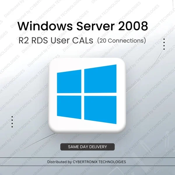 Лицензии Microsoft Windows Server 2008 R2 RDS для пользователей (20 подключений) | Цифровая лицензия | Доставка в тот же день