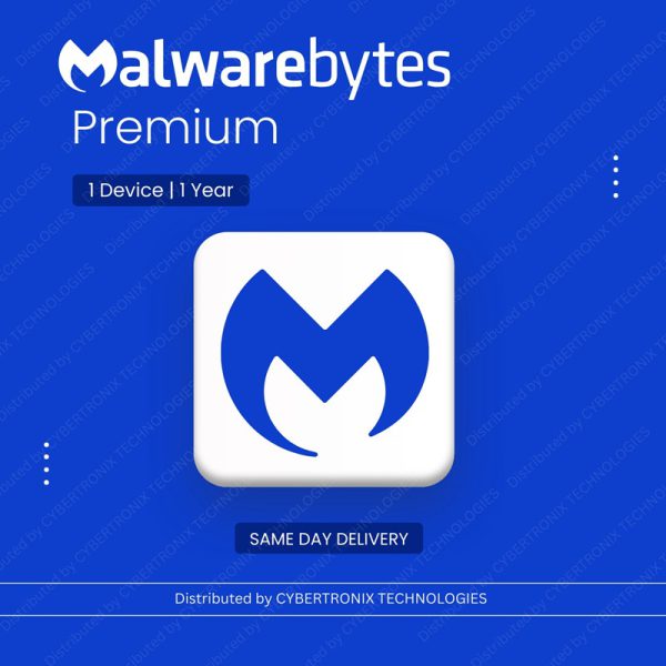 برنامج Malwarebytes Premium | جهاز واحد لمدة عام | ترخيص رقمي | توصيل في نفس اليوم