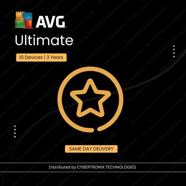 AVG Ultimate | 10 أجهزة لمدة 3 سنوات | ترخيص رقمي | توصيل في نفس اليوم