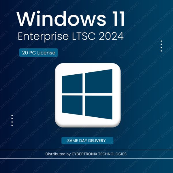 Microsoft Windows 11 Enterprise LTSC 2024 | 20 PC License | Digital License | SAME DAY DELIVERY