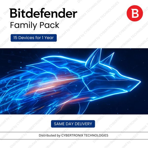 Семейный пакет Bitdefender | 15 устройств на 1 год | Цифровая лицензия | Доставка в тот же день