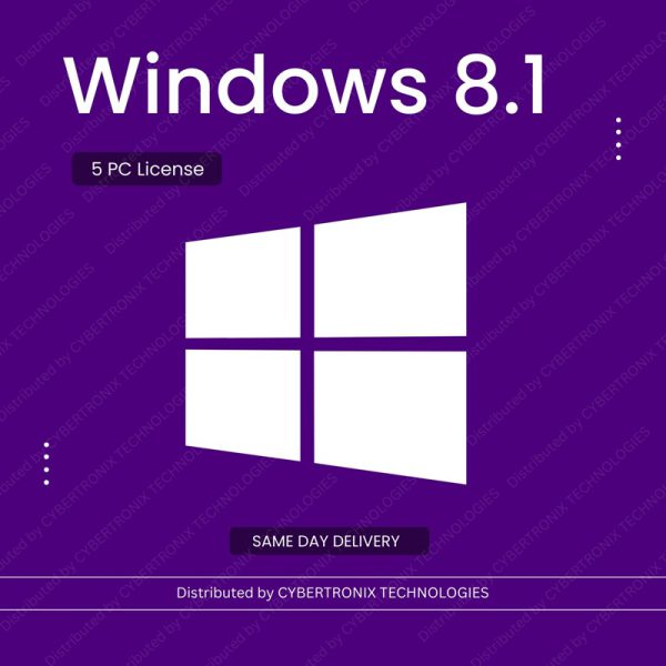 Microsoft Windows 8.1 | Лицензия на 5 ПК | Цифровая лицензия | Доставка в тот же день