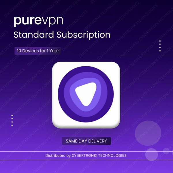 PureVPN Standard Subscription | 10 Devices for 1 Year | Digital License | SAME DAY DELIVERY