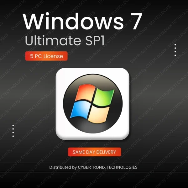 Microsoft Windows 7 Ultimate SP1 | Лицензия на 5 ПК | Цифровая лицензия | Доставка в тот же день