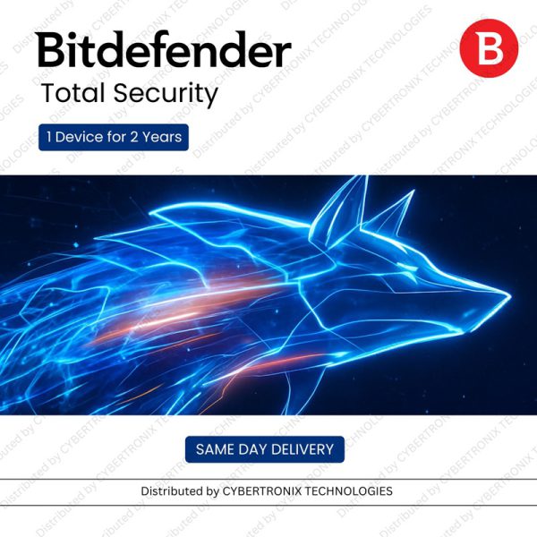 Bitdefender Total Security | جهاز واحد لمدة سنتين | ترخيص رقمي | توصيل في نفس اليوم