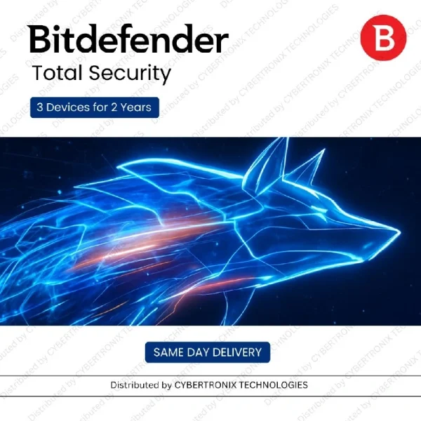 Bitdefender Total Security | 3 أجهزة لمدة سنتين | ترخيص رقمي | توصيل في نفس اليوم